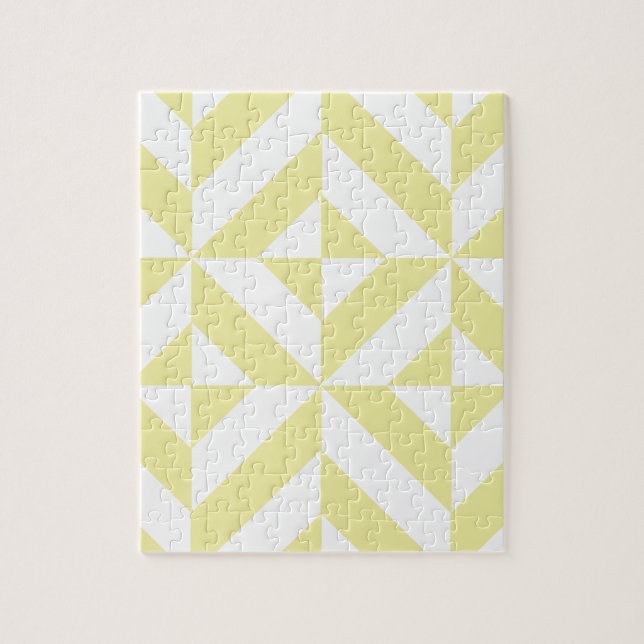 Puzzle Patters de Pale Yellow (Vertical)