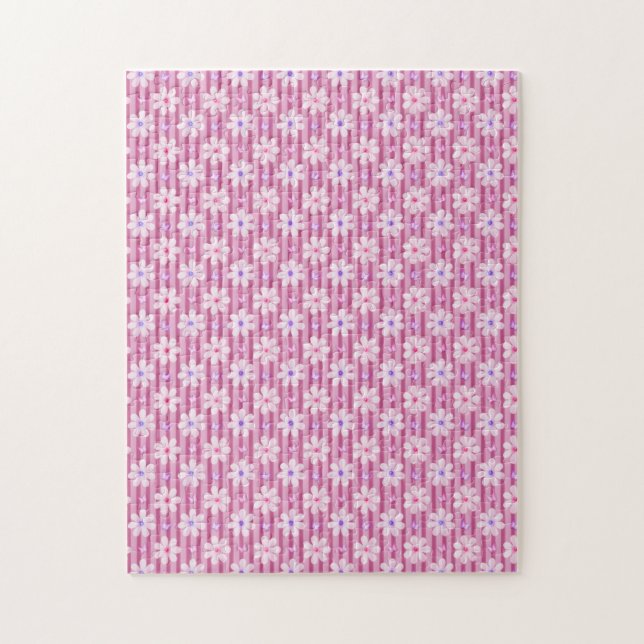Puzzle Patty rose Floral Pattern (Vertical)