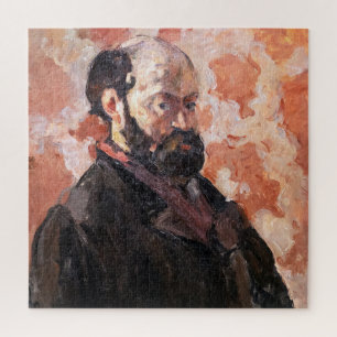 Puzzle Paul Cezanne - Autoportrait avec fond rose