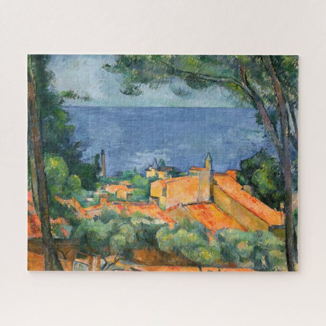 Puzzle Paul Cezanne - Estaque with Red Roofs (Horizontal)