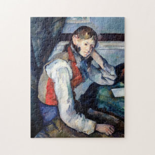 Puzzle Paul Cézanne - Garçon au gilet rouge