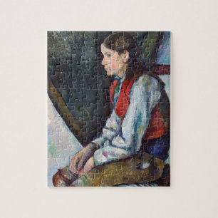 Puzzle Paul Cezanne - Garçon au gilet rouge