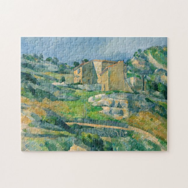Puzzle Paul Cezanne - Maisons en Provence, Vallée du Riau (Horizontal)