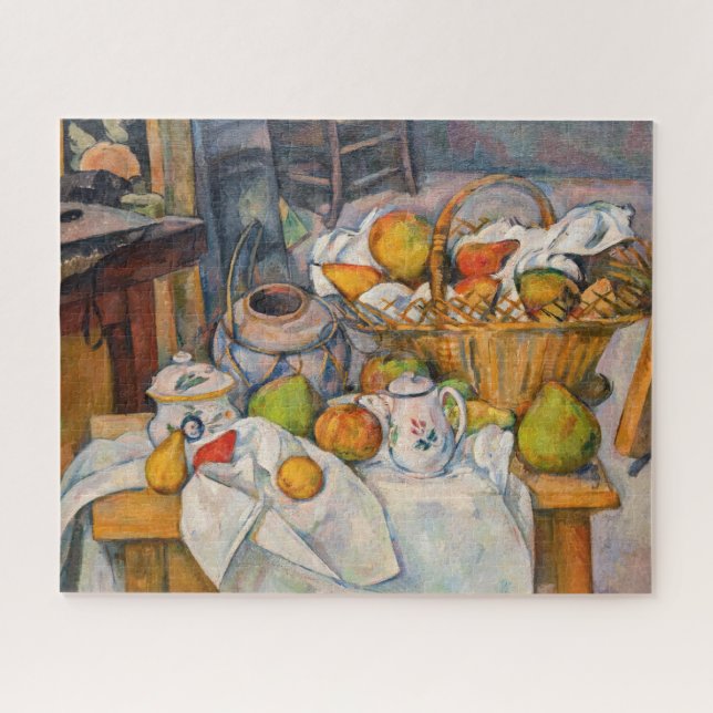 Puzzle Paul Cezanne - Nature morte avec panier (Horizontal)