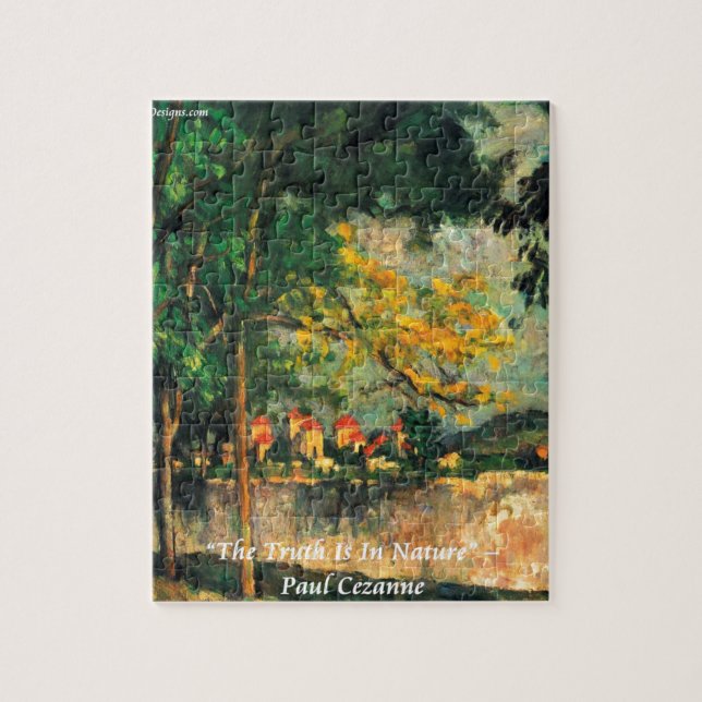 Puzzle Paul Cézanne Peinture de Nature & Citation (Vertical)