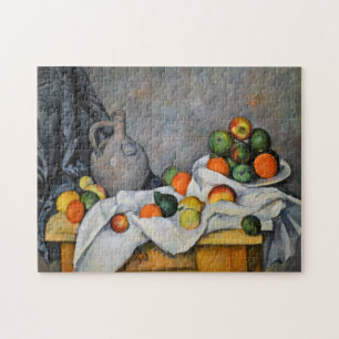 Puzzle Paul Cezanne - Rideau, bol de jug et de fruits