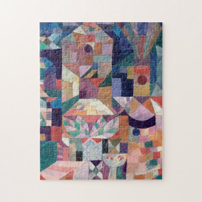 Puzzle Paul Klee, Burggarten (1919) - Colorful (Vertical)
