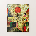 Puzzle Paul Klee peinture, Red Balloon,<br><div class="desc">Balloon rouge, célèbre peinture abstraite de Paul Klee</div>