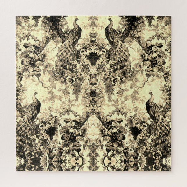 Puzzle Pavillon victorien toile à fleurs élégante motif (Vertical)