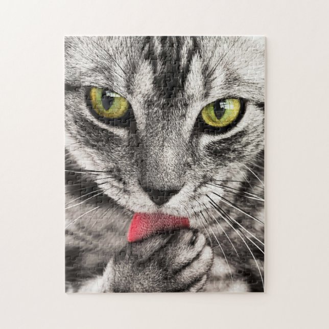 Puzzle Paw de cueillette de chat Tabby (Vertical)