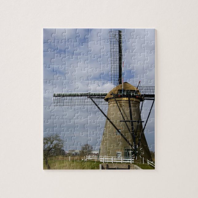 Puzzle Pays-Bas (aussi appelé Hollande), Kinderdijk. 19 (Vertical)