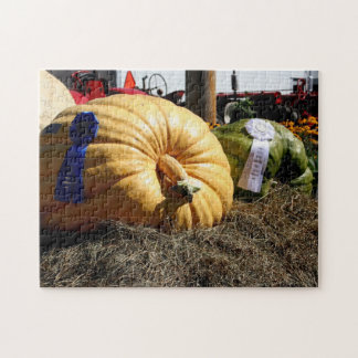 Puzzle Pays Fair Citrouille géant Bleu ruban