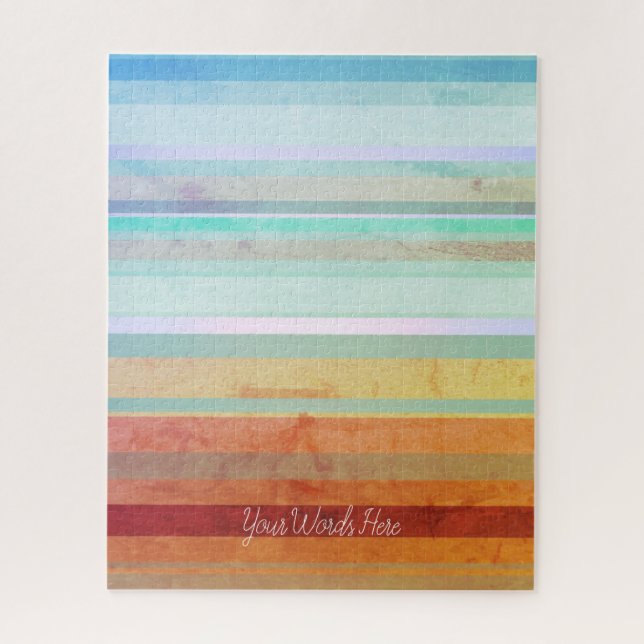 Puzzle Paysage Abstrait Rayures & Vos Mots (Vertical)
