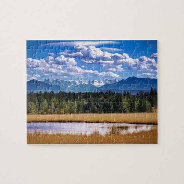 Puzzle Paysage alpin de montagnes pittoresques (Horizontal)