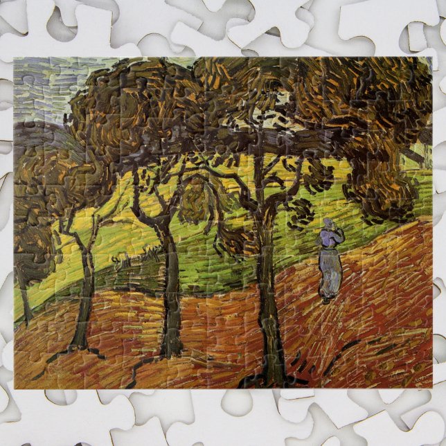 Puzzle Paysage, arbres et figures par Vincent van Gogh (Créateur téléchargé)
