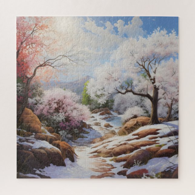 Puzzle Paysage au début du printemps (Vertical)