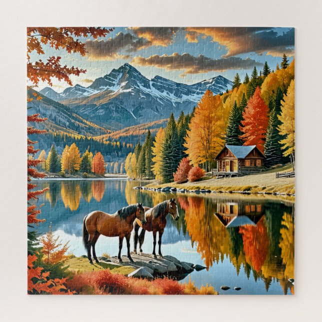 Puzzle Paysage automne serein (Vertical)