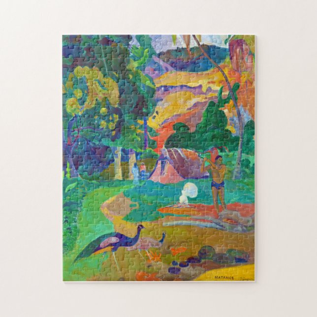 Puzzle Paysage aux paons, Gauguin (Vertical)