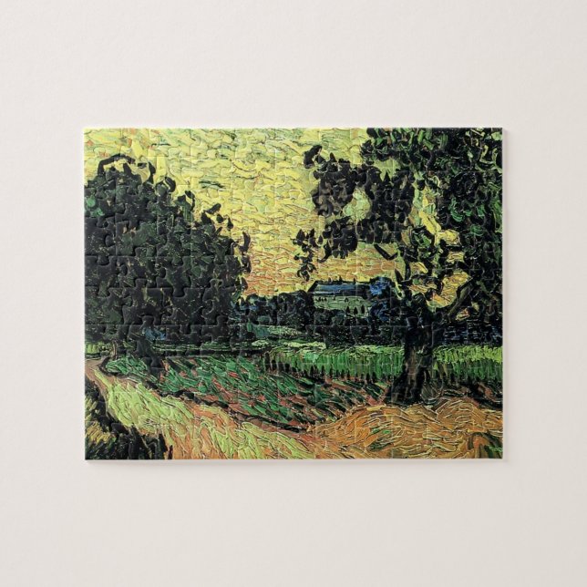 Puzzle Paysage avec Château d'Auvers par Vincent van Gogh (Horizontal)