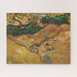 Puzzle Paysage avec lapins par Vincent van Gogh