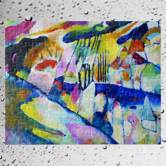 Puzzle Paysage avec pluie par Wassily Kandinsky (Créateur téléchargé)