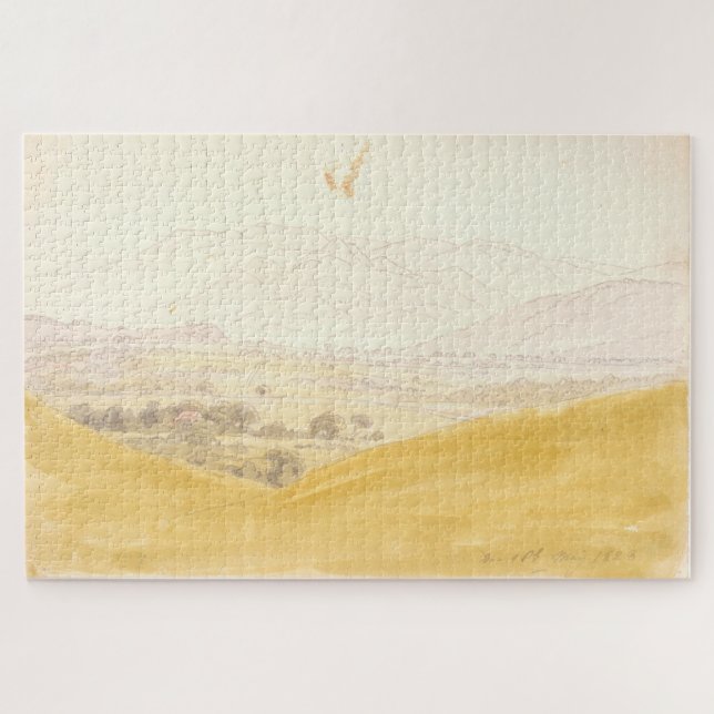 Puzzle Paysage bohème avec Mittelgebirge (Horizontal)