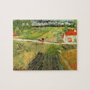 Puzzle Paysage, Carrosse et Train de Vincent van Gogh