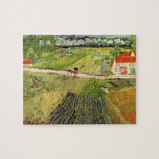 Puzzle Paysage, Carrosse et Train par Vincent van Gogh (Horizontal)