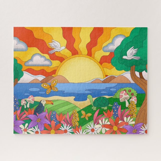 Puzzle Paysage Cool rétro (Horizontal)