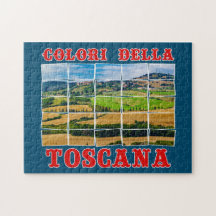 Paysage "Couleurs de Toscane". Carreau de palettes