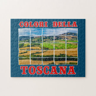 Puzzle Paysage "Couleurs de Toscane". Carreau de palettes