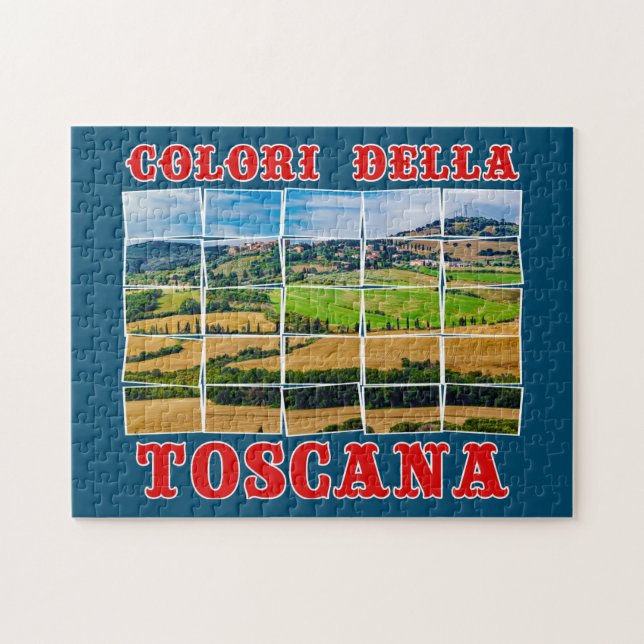 Puzzle Paysage "Couleurs de Toscane". Carreau de palettes (Horizontal)