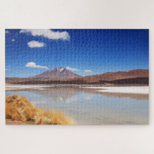 Puzzle Paysage d'Altiplano avec le volcan en Bolivie