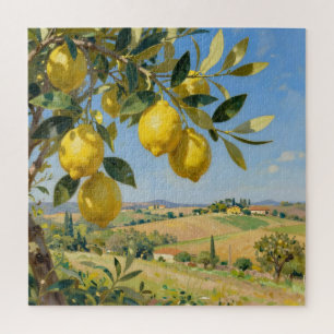 Puzzle Paysage d'arbre à citrons de Toscane