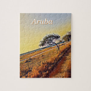 Puzzle Paysage d'Aruba avec Divi Divi Trees