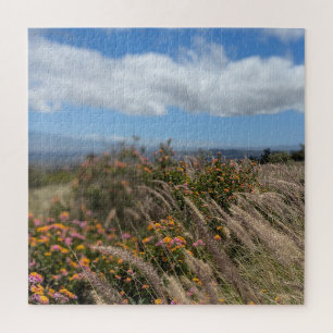 Puzzle Paysage de champ de fleurs sauvages hawaïennes Pho