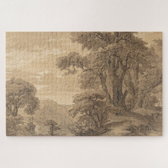 Puzzle Paysage de Hilly | Georg Heinrich Busse (Horizontal)