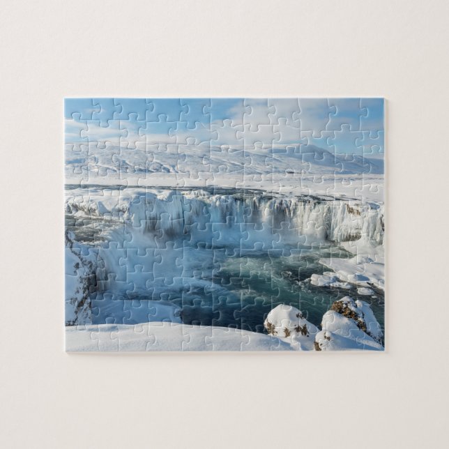 Puzzle Paysage de la cascade de Godafoss (Horizontal)
