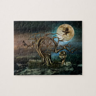 Puzzle Paysage de la Lune des arbres de Vegvisir