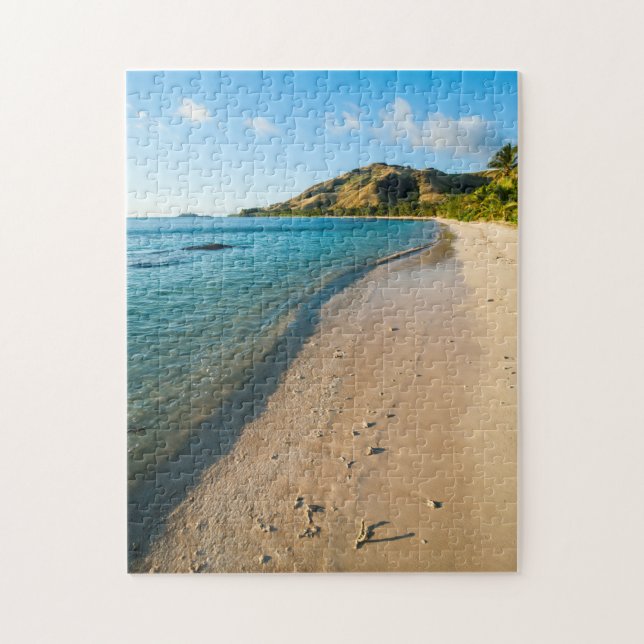 Puzzle Paysage de la plage tropicale, Fidji (Vertical)