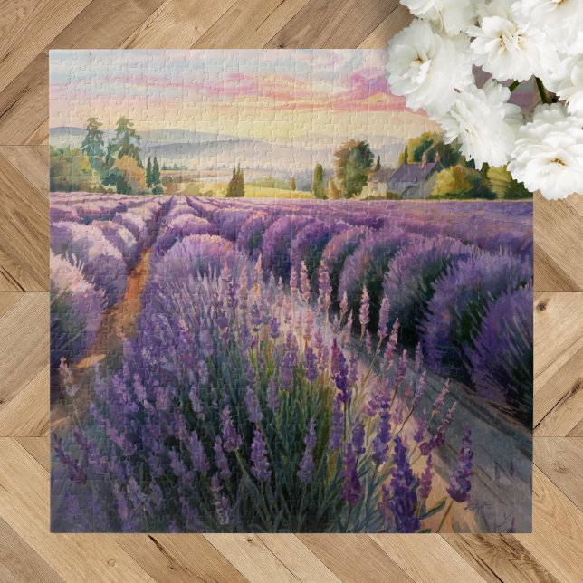 Puzzle Paysage de lavande relaxant et tranquille  (Créateur téléchargé)