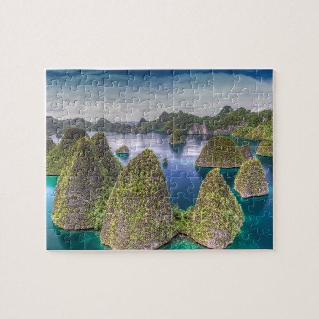 Puzzle Paysage de l'île de Wayag, Indonésie (Horizontal)