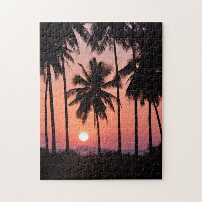 Puzzle Paysage de palmier de noix de coco (Vertical)