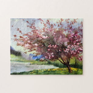 Puzzle Paysage de peinture d'aquarelle