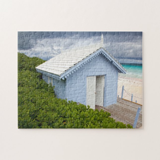 Puzzle Paysage de plage des Bahamas. (Horizontal)