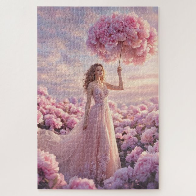 Puzzle Paysage de rêve en fleurs (Vertical)