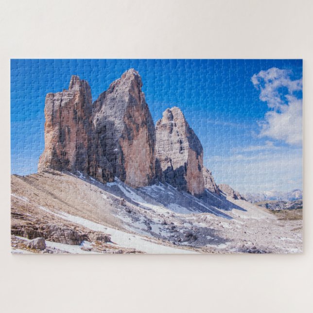 Puzzle Paysage de "Tre cime di Lavaredo", Alpes italienne (Horizontal)