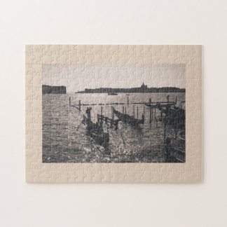 Puzzle Paysage de Venise en monochromie