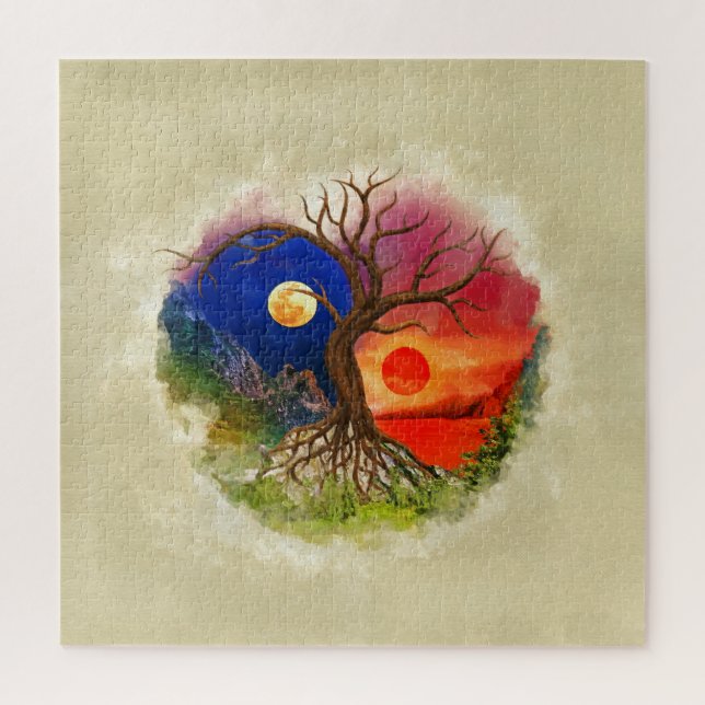 Puzzle Paysage de Yin Yang Tree (Vertical)