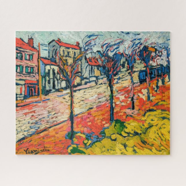Puzzle Paysage des banlieues | Maurice de Vlaminck | (Horizontal)